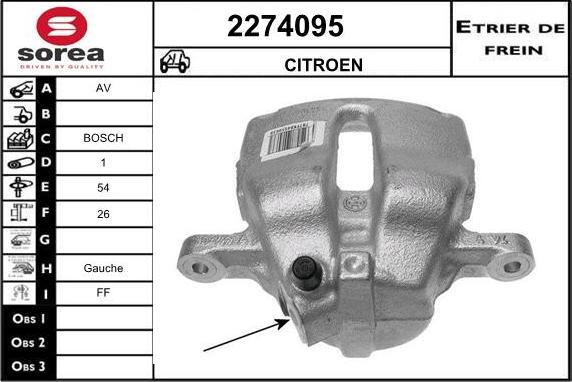 EAI 2274095 - Тормозной суппорт autodnr.net