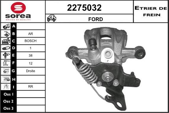 EAI 2275032 - Гальмівний супорт autocars.com.ua