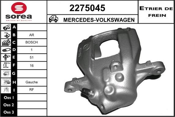 EAI 2275045 - Гальмівний супорт autocars.com.ua