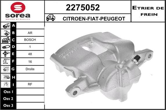 EAI 2275052 - Тормозной суппорт avtokuzovplus.com.ua