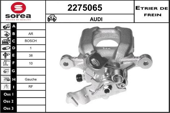 EAI 2275065 - Гальмівний супорт autocars.com.ua