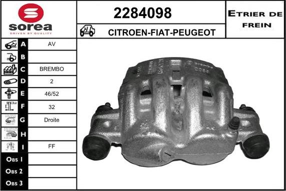 EAI 2284098 - Гальмівний супорт autocars.com.ua