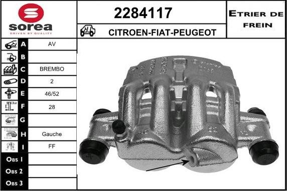 EAI 2284117 - Гальмівний супорт autocars.com.ua