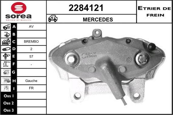 EAI 2284121 - Гальмівний супорт autocars.com.ua