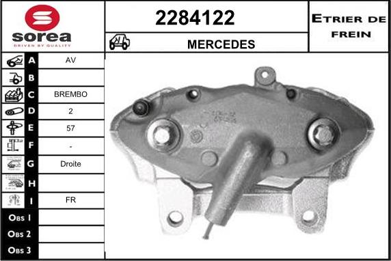 EAI 2284122 - Гальмівний супорт autocars.com.ua