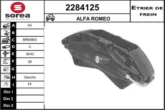 EAI 2284125 - Гальмівний супорт autocars.com.ua