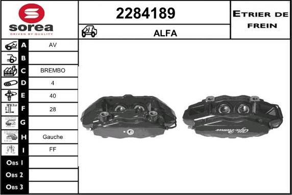 EAI 2284189 - Гальмівний супорт autocars.com.ua