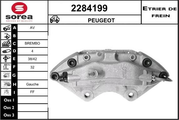 EAI 2284199 - Гальмівний супорт autocars.com.ua