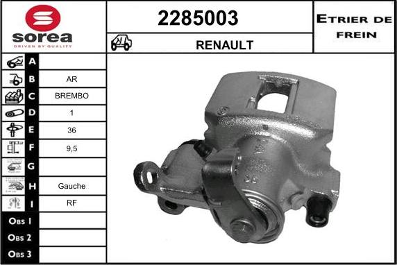 EAI 2285003 - Тормозной суппорт autodnr.net