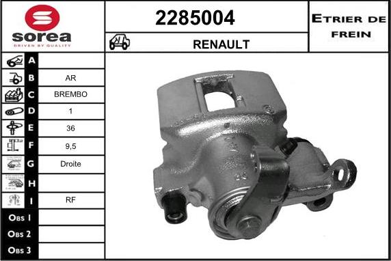 EAI 2285004 - Тормозной суппорт autodnr.net