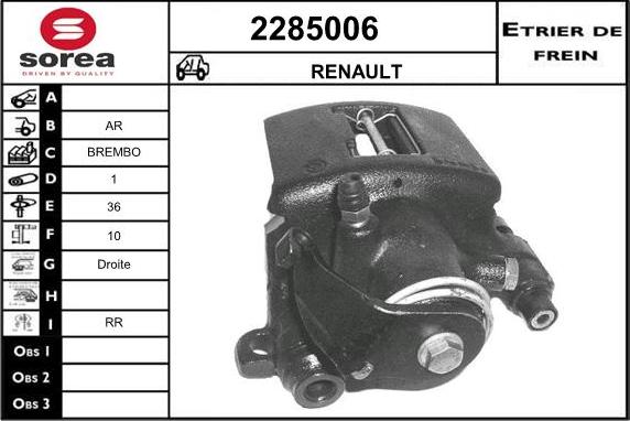 EAI 2285006 - Тормозной суппорт autodnr.net