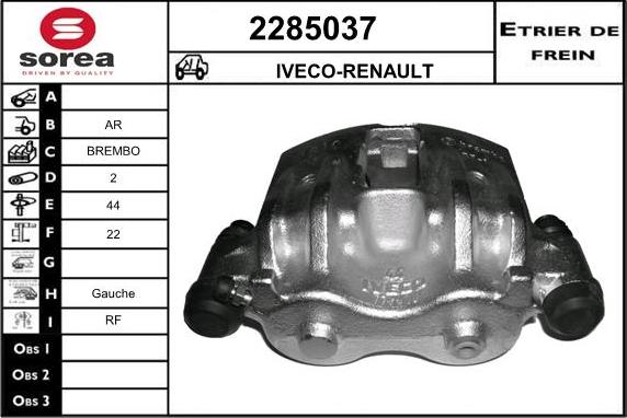 EAI 2285037 - Тормозной суппорт autodnr.net