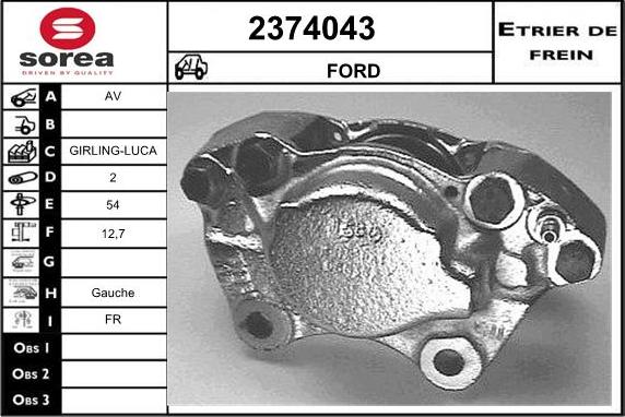 EAI 2374043 - Тормозной суппорт autodnr.net