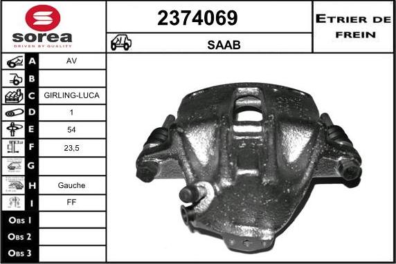 EAI 2374069 - Тормозной суппорт avtokuzovplus.com.ua