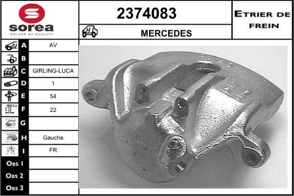 EAI 2374083 - Гальмівний супорт autocars.com.ua