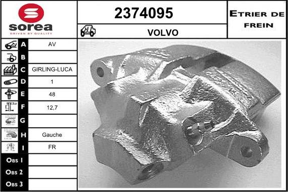 EAI 2374095 - Гальмівний супорт autocars.com.ua