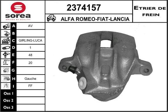 EAI 2374157 - Гальмівний супорт autocars.com.ua