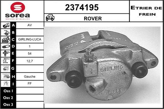 EAI 2374195 - Гальмівний супорт autocars.com.ua