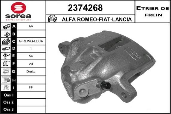 EAI 2374268 - Гальмівний супорт autocars.com.ua