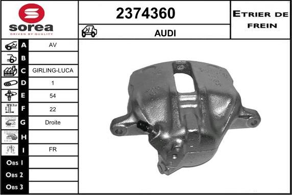 EAI 2374360 - Тормозной суппорт autodnr.net