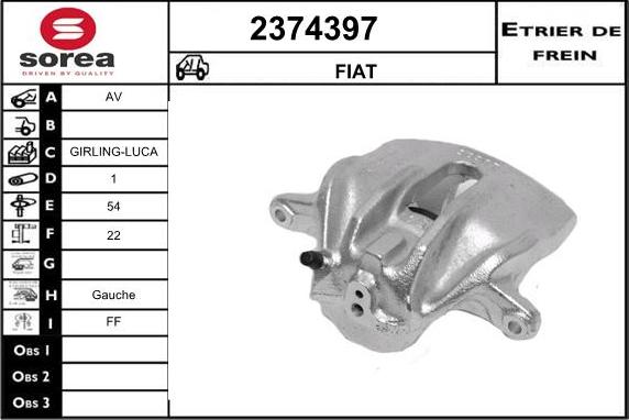 EAI 2374397 - Гальмівний супорт autocars.com.ua