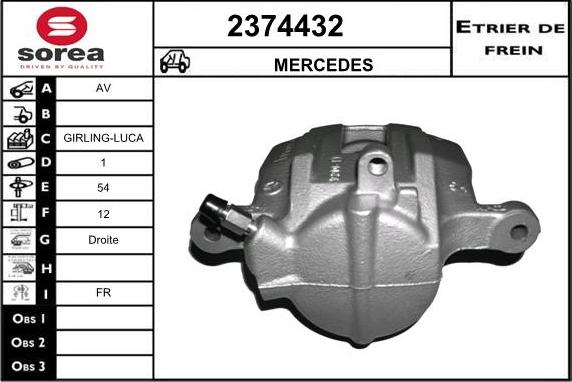 EAI 2374432 - Гальмівний супорт autocars.com.ua