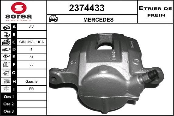 EAI 2374433 - Гальмівний супорт autocars.com.ua