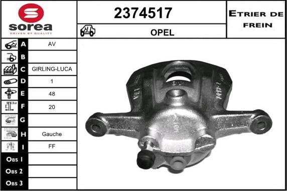 EAI 2374517 - Тормозной суппорт avtokuzovplus.com.ua