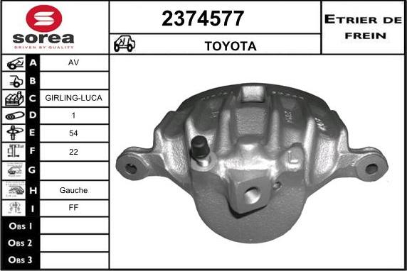 EAI 2374577 - Гальмівний супорт autocars.com.ua