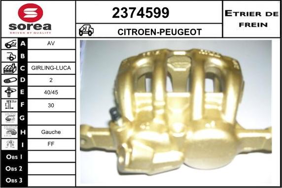 EAI 2374599 - Гальмівний супорт autocars.com.ua