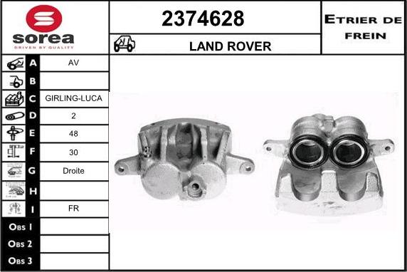 EAI 2374628 - Гальмівний супорт autocars.com.ua