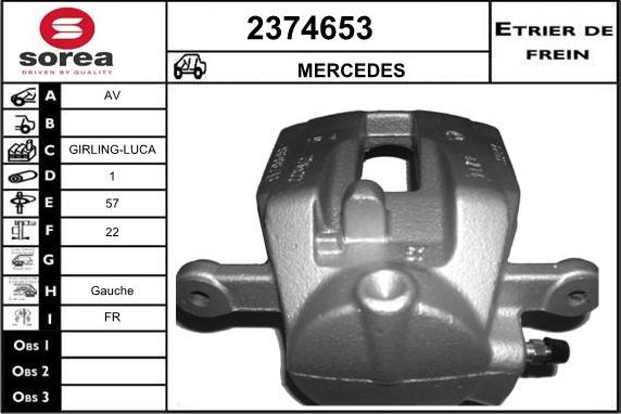 EAI 2374653 - Гальмівний супорт autocars.com.ua