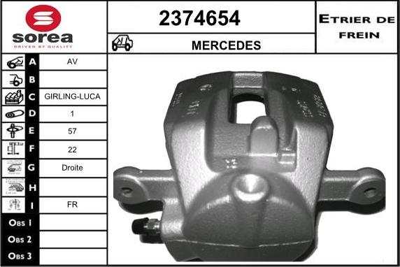 EAI 2374654 - Тормозной суппорт avtokuzovplus.com.ua