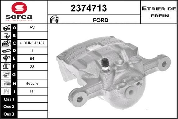 EAI 2374713 - Гальмівний супорт autocars.com.ua