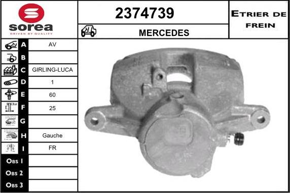 EAI 2374739 - Гальмівний супорт autocars.com.ua