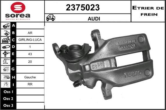 EAI 2375023 - Тормозной суппорт autodnr.net