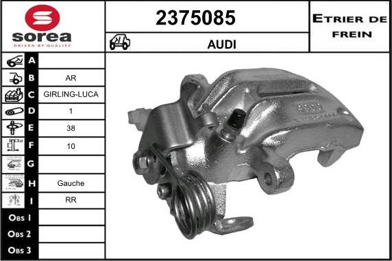 EAI 2375085 - Гальмівний супорт autocars.com.ua