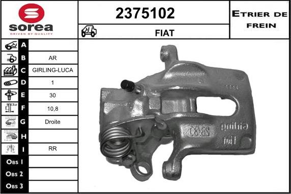 EAI 2375102 - Гальмівний супорт autocars.com.ua