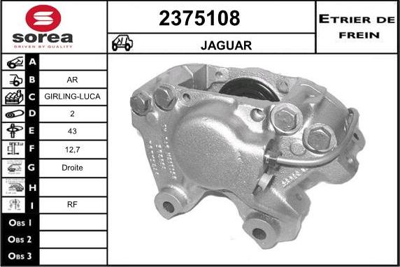 EAI 2375108 - Гальмівний супорт autocars.com.ua