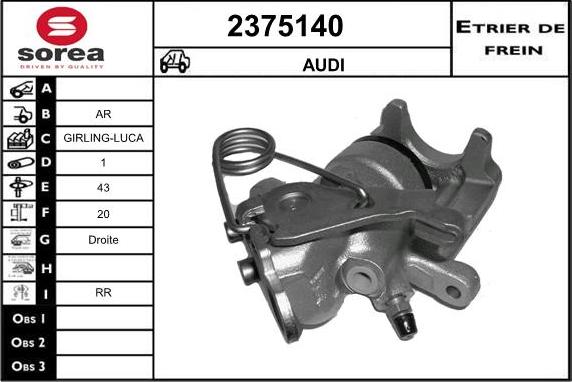 EAI 2375140 - Тормозной суппорт autodnr.net