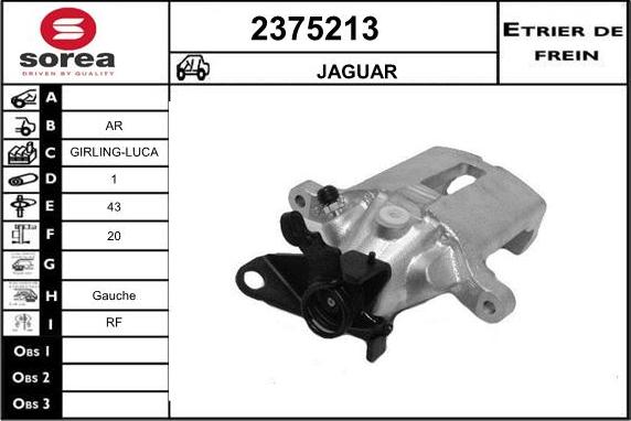 EAI 2375213 - Гальмівний супорт autocars.com.ua