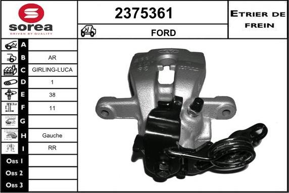 EAI 2375361 - Гальмівний супорт autocars.com.ua