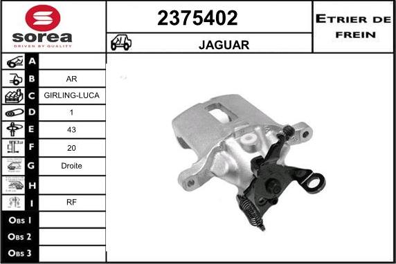 EAI 2375402 - Гальмівний супорт autocars.com.ua