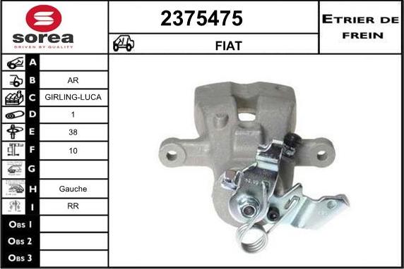 EAI 2375475 - Гальмівний супорт autocars.com.ua