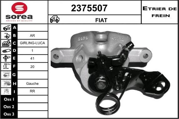 EAI 2375507 - Гальмівний супорт autocars.com.ua