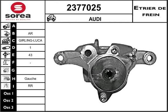 EAI 2377025 - Тормозной суппорт autodnr.net