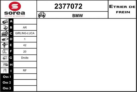 EAI 2377072 - Тормозной суппорт avtokuzovplus.com.ua