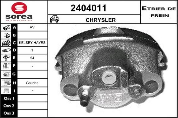 EAI 2404011 - Гальмівний супорт autocars.com.ua