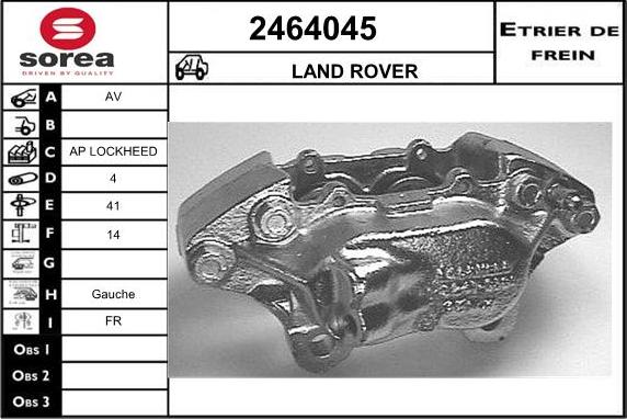 EAI 2464045 - Гальмівний супорт autocars.com.ua