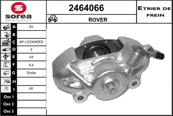 EAI 2464066 - Гальмівний супорт autocars.com.ua